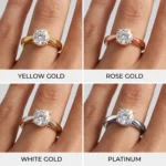 Round Cut 2 Carat Lab Grown Diamond | Gold & Platinum Setting - Image 2