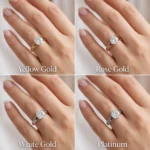 3 Carat Round Lab Grown Diamond Solitaire Ring in 18K Gold - Image 2