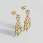 Mixed Cut Diamond Statement Drop Earrings