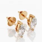 Marquise Diamond Stud Earrings | IGI Certified Lab Diamond