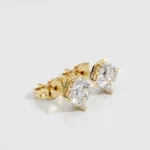 Princess Cut Diamond Solitaire Studs