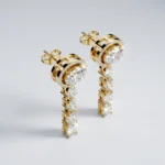Mixed-Shape Halo Top Multi-Cut Diamond Drop Earrings