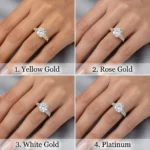 Round 4 Carat Diamond Solitaire Ring in 14K/18K Gold - Image 2