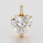 Heart Cut Diamond Solitaire Pendant