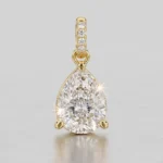 Pear Cut Diamond Solitaire Pendant