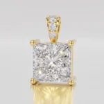 Princess Cut Lab Grown Diamond Pendant